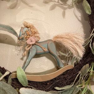 NWT Vintage Miniature Rocking Horse